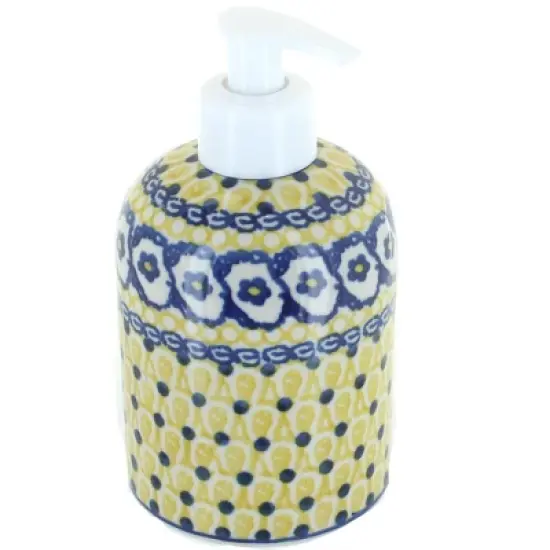 Blue Rose Polish Pottery 573 Ceramika Artystyczna Soap Dispenser image {6}