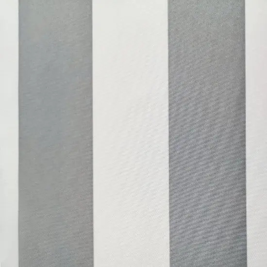 Commonwealth Seascapes Stripes Light Filtering Satiny Look Provide Privacy Grommet Outdoor Panel Pair Alloy Grey image {3}