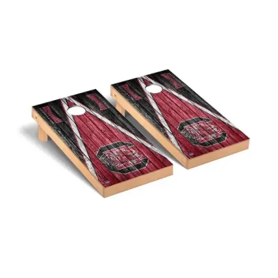 NCAA South Carolina Gamecocks Premium Cornhole Board Triangle Weathered Version image {1}