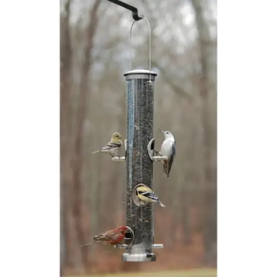 Aspects Quick-Clean Seed Tubes, Brushed Nickel, Medium, 4 Ports image {2}