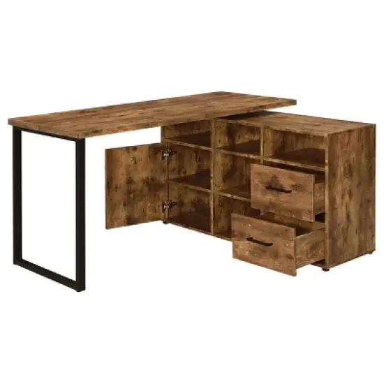 Hertford 2 Drawer L-Shape Desk - Coaster image {2}