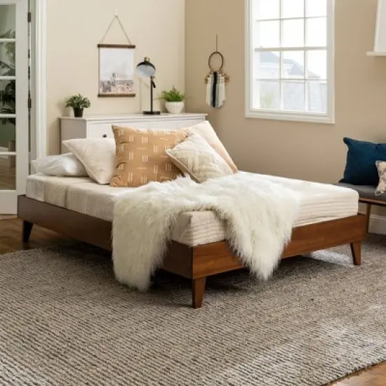 Alice Mid-Century Solid Wood Platform Bed - Saracina Home image {6}