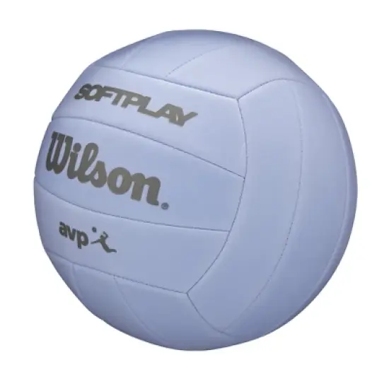 Wilson AVP Soft Play Volleyball - Purple: Synthetic Leather, Size 5, Butyl Bladder image {2}