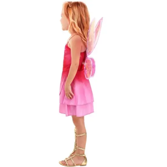 HalloweenCostumes.com 18 Month Girl Toddler Girl Disney Fairies Rosetta Halloween Costume | Disney Costumes, White/Pink/Pink image {4}