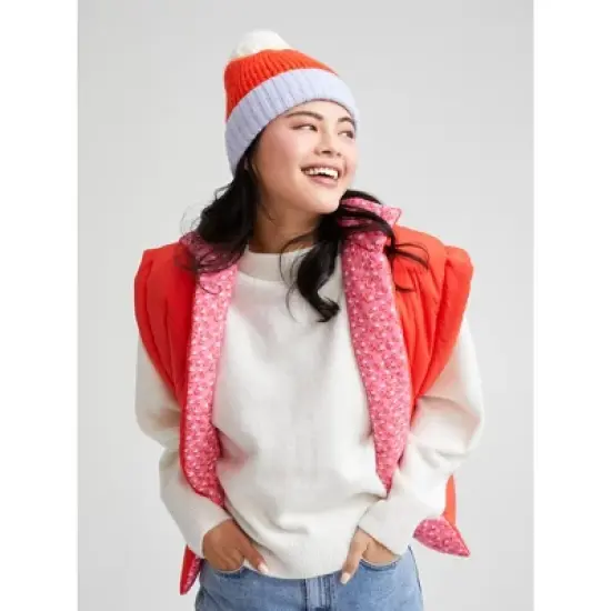 Shiraleah Orange and Blue Jane Hat image {1}