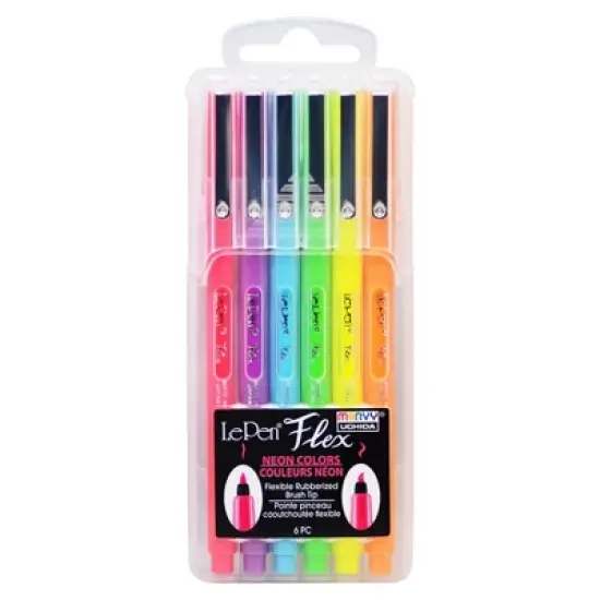 Marvy Uchida&reg; LePen&reg; Flex, 6 Neon Colors image {4}