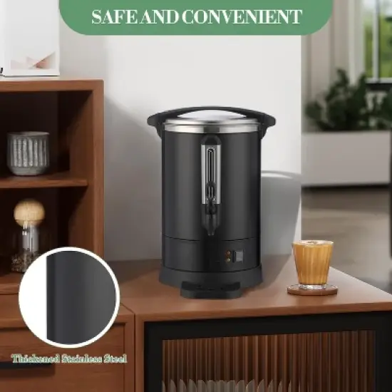 Acekool 18L Stainless Steel Coffee Urn, Double Wall Thermal Hot Beverage Dispenser with Faucet, Large Capacity for Events & Parties image {5}