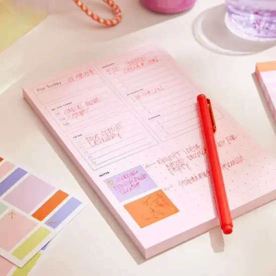 Noted by Post-it, Pink Plan Your Day Notes image {6}
