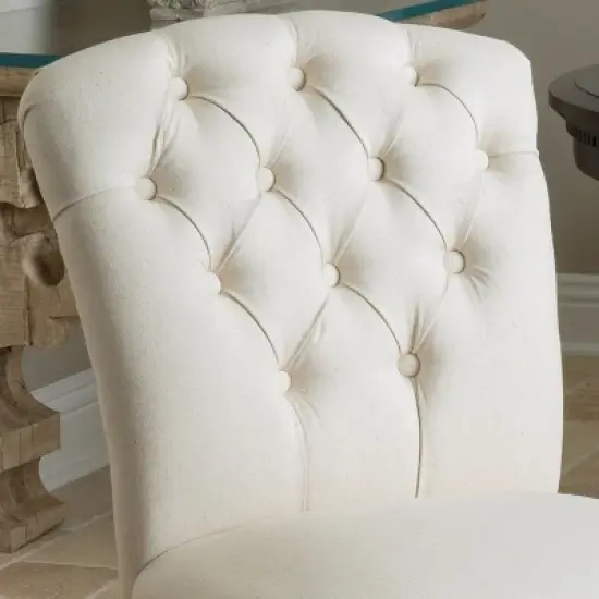 Hallie Fabric Dining Chair Set 2ct - Christopher Knight Home image {1}