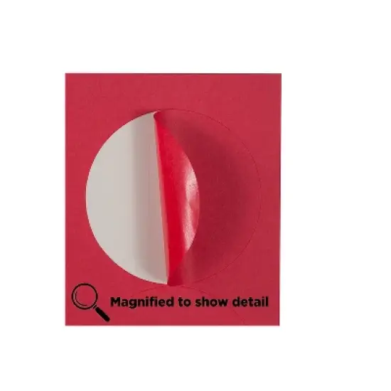 JAM Paper Circle Round Label Sticker Seals 2.5 Inch Diameter Red 120/Pack 147628585 image {3}