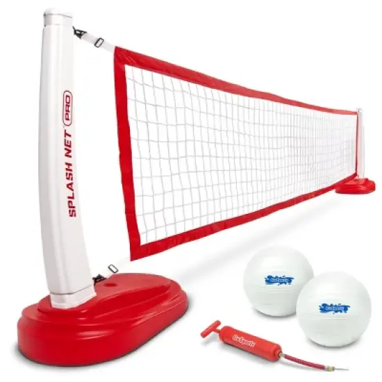 GoSports Splash Net PRO Pool Volleyball Net with 2 Water Volleyballs and Pump image {7}
