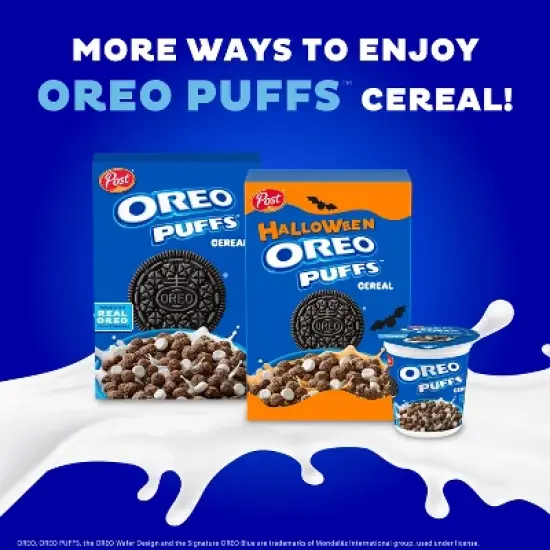 Post Halloween Oreo Puffs Breakfast Cereal - 16.5oz image {7}