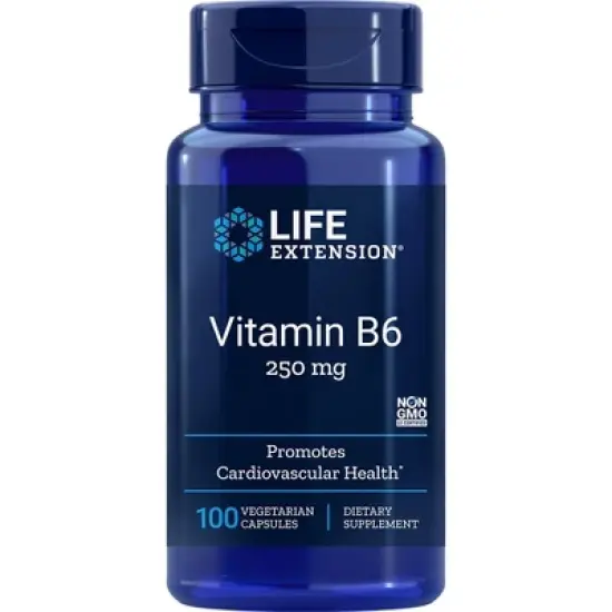 Vitamin B6 250mg by Life Extension  -  100 VegCap image {2}