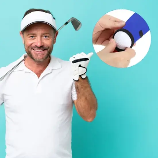 Unique Bargains Water Resistant Durable Portable Golf Ball Carry Bag with Clip 2 Pcs image {1}