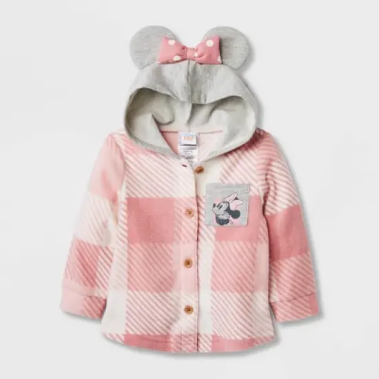 Baby Girls' Disney Minnie Mouse Solid Top and Bottom Set - Pink image {2}
