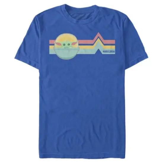 Men's Star Wars The Mandalorian The Child Retro Stripes T-Shirt image {4}