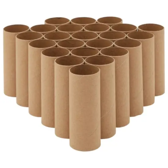 Juvale 224-Pack Brown Cardboard Tubes for Crafts, Empty Toilet Paper Rolls for DIY Art Projects, Classroom Crafts, Holiday Decorations, 1.6x4 In image {7}