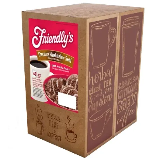 Friendly's Ice Cream Flavored Pods Keurig 2.0,Chocolate Marshmallow Swirl,40Ct image {1}