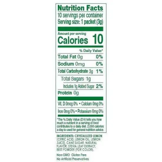 True Lemon Strawberry Lemonade Sticks - 10pk/0.106oz image {3}