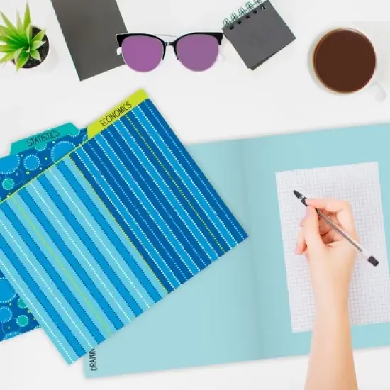 Carson Dellosa Education Bubbly Blues File Folders (6 folders) image {4}