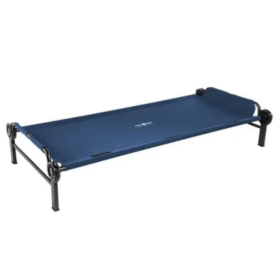 Disc-O-Bed XL Outdoor Modular 1 Person Single Camping Cot Portable Bed with 2 Height Options for Adults, Sleep Solution for Tents, Navy image {3}