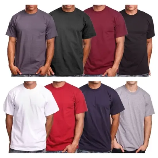 PRO 5 Super Heavyweight Men's Short Sleeve Crew Neck T-Shirt image {2}