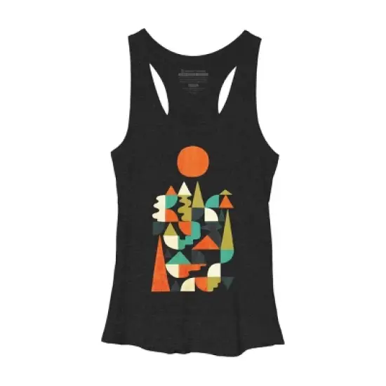 Women's Design By Humans Unfinished Landscape By radiomode Racerback Tank Top image {2}