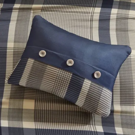 Navy Rick Comforter and Sheet Set image {6}