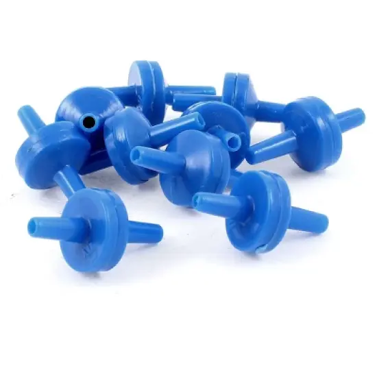 Unique Bargains Plastic Check Valves for Fish Tank Aquarium Air Pump Blue 10 Pcs image {3}