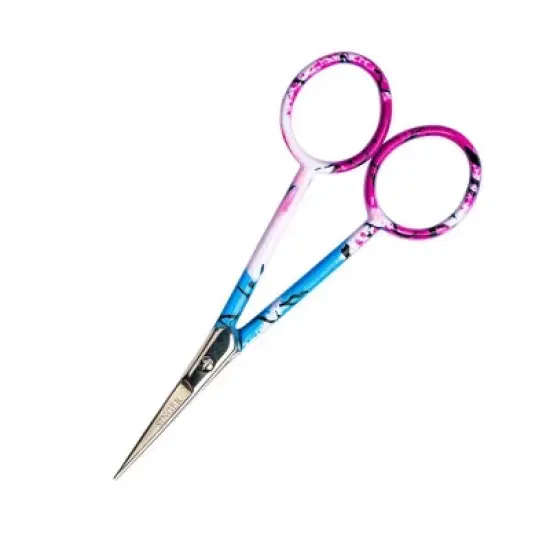 Singer Set of 3 4" Forged Embroidery Scissors with Pastel Printed Handle image {2}