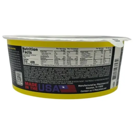 PREMIUM RAMEN: Spicy CHICKEN, Instant, PhoLicious Brand, 4 Pack / 4.19 Ounce Bowls, Fresh Ingredients image {2}