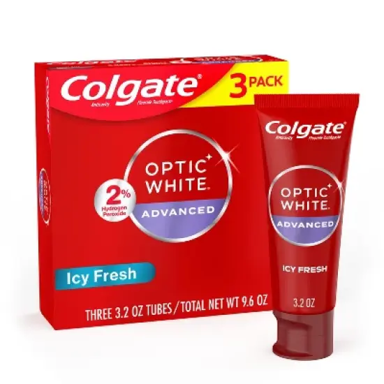 Colgate Optic White Advanced Whitening Toothpaste - Icy Fresh - 3.2oz image {16}