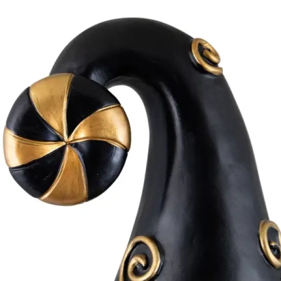 Northlight Gnome Holding Gingerbread Man Cookie Christmas Decoration - 13" - Black image {7}