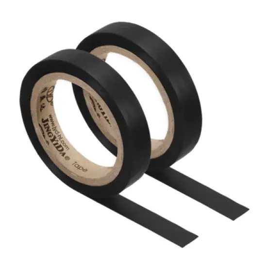 Unique Bargains PVC Thin Sticky Seal Tennis Badminton Racket Accessories Grip Finishing Tapes 26Ft 2 Pcs image {6}