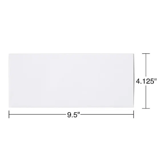 Staples Tear-Resistant Privacy-Tinted #10 Business Envelopes White (21573) image {2}
