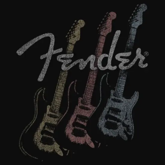 Junior's Fender Triple Fret Logo Racerback Tank Top image {1}