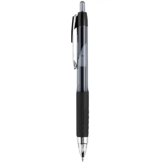 uni 207 Retractable Gel Pen, 0.7 mm Medium Tip, Black, Pack of 36 image {2}