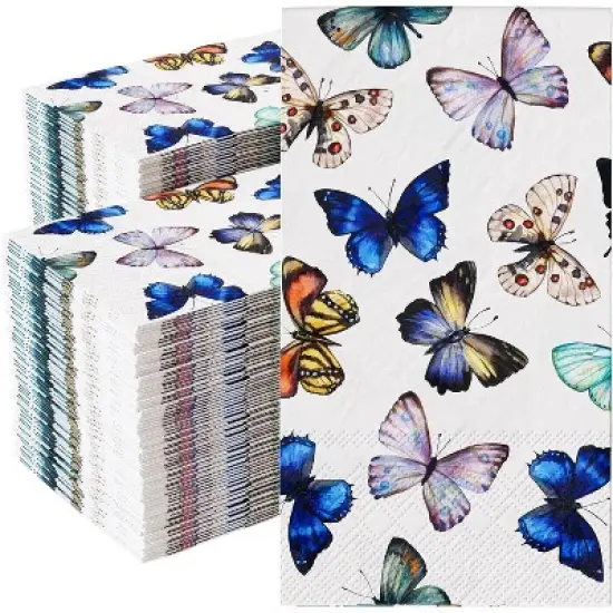 Trendables 100 Count Printed Rectangle Dinner Napkins image {6}