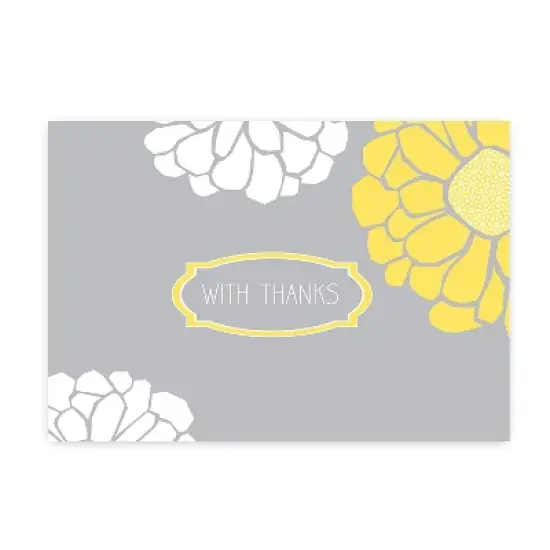 Great Papers! Sunny Flowers Thank You Cards 24/Pack 2014017 image {1}