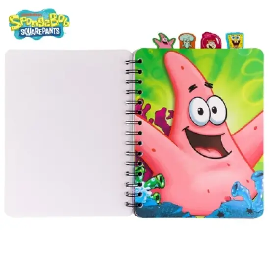 Inkology, LLC Nickelodeon SpongeBob SquarePants 4-Tab Spiral Notebook With 160 Dotted Sheets image {2}