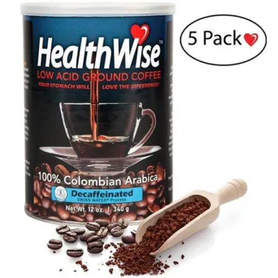 HealthWise Low Acid Decaf Ground Coffee image {14}