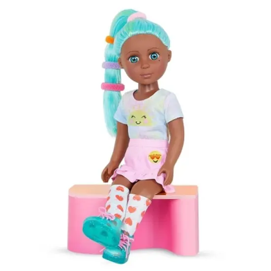 Glitter Girls Duckie Turquoise Hair & Styling Accessories 14" Poseable Fashion Doll image {3}