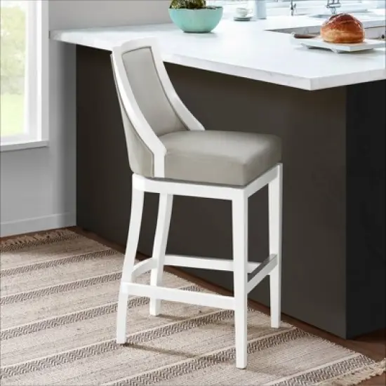 Ellie Bar Height Stool with Back - Alaterre Furniture image {2}