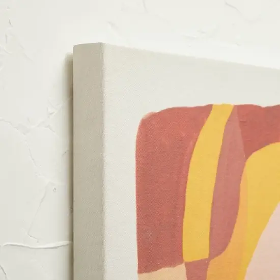 24" x 30" Floral Abstract Unframed Wall Canvas Pink - Opalhouse&trade; designed with Jungalow&trade; image {2}