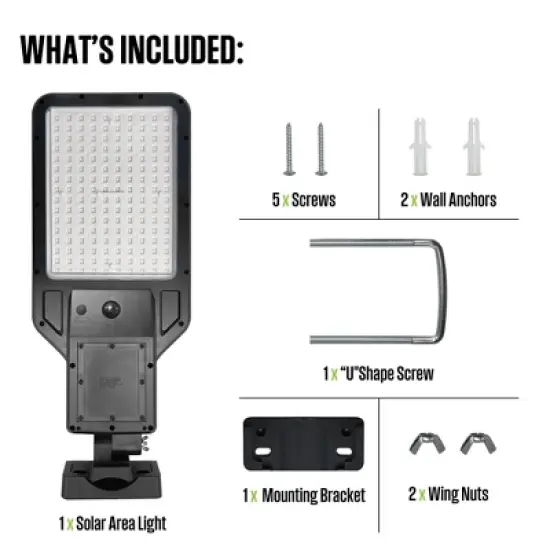 Westinghouse 4000 Lumen Solar Powered Area Light &ndash; 5000K image {11}