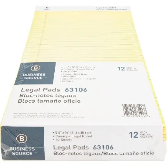 Business Source Legal Pads 50 Sheets Legal image {3}