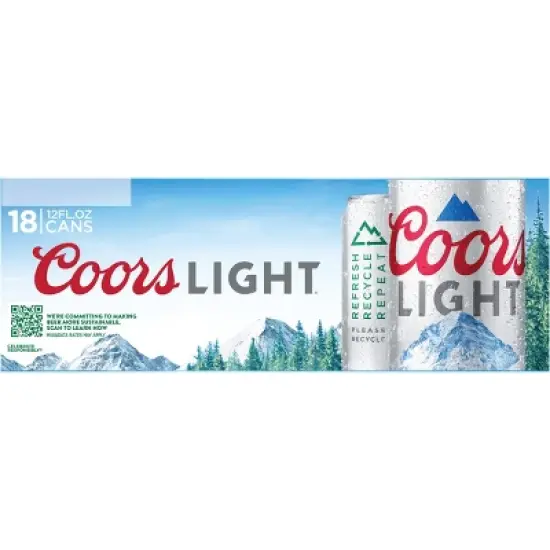 Coors Light Beer - 18pk/12 fl oz Cans image {8}
