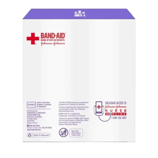Band-Aid 4x4 Gauze Pads - 25ct image {7}