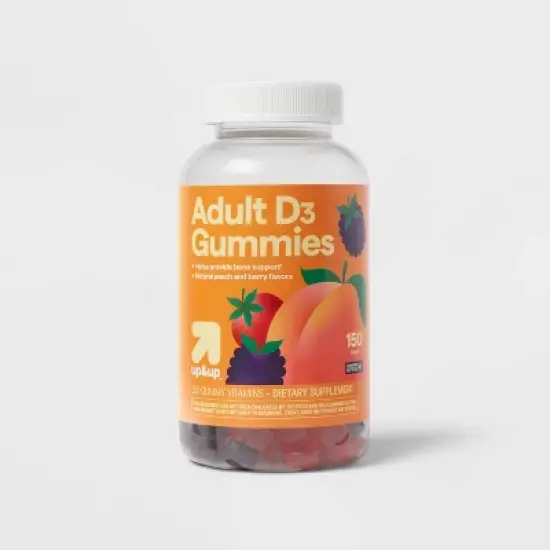 Adult Vitamin D Gummies - Fruit Flavors - 150ct - up&up&trade; image {5}