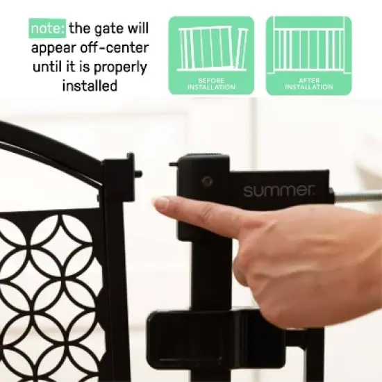 Summer by Ingenuity Extra Tall Decor Safety Gate - Black image {5}